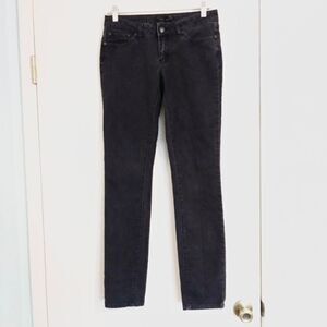 Prana Dark Grey Snakeskin Pattern Skinny Jeans